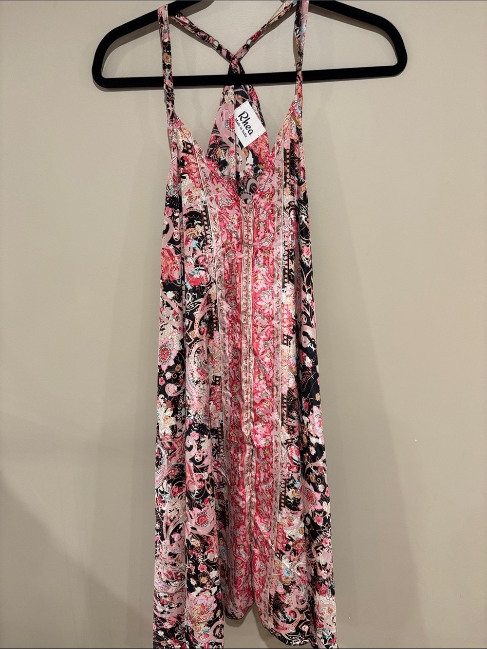 Rhea handkerchief silk dress